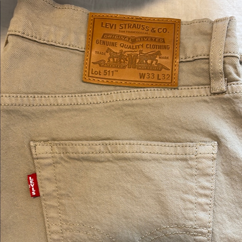 Levi's Light Khaki Denim Pants